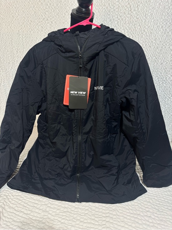 New View Other - NEW VIEW Men’s Black Lightweight Hooded Jacket